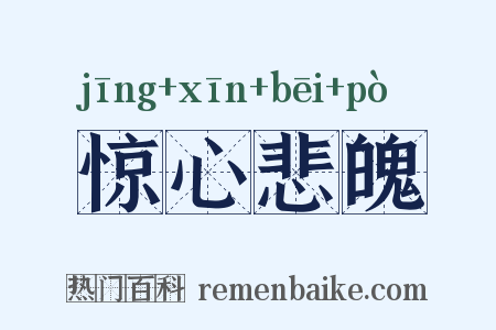 惊心悲魄是什么意思的图片